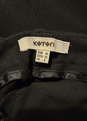 Koton Koton siyah iş pantolonu yeni