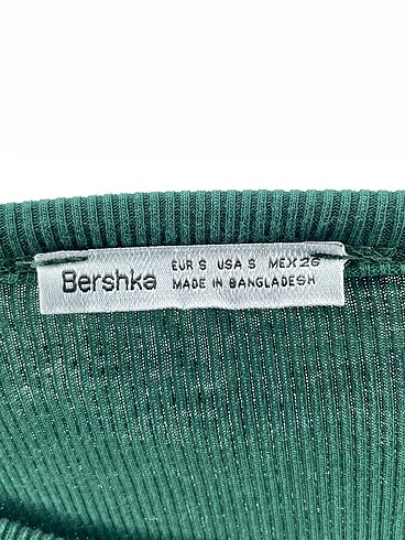 s Beden yeşil Renk Bershka Bluz %70 İndirimli.