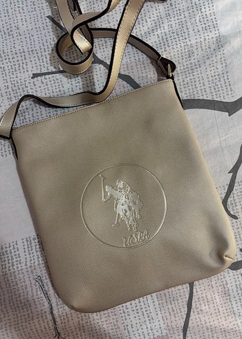 Bej Kadın Suni Kumaş Çanta polo - Görsel 3