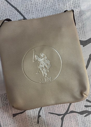 Bej Kadın Suni Kumaş Çanta polo - Görsel 2