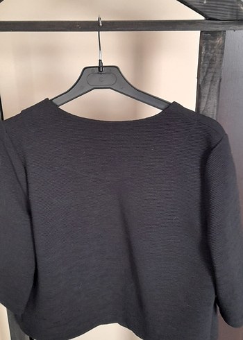 Düğmeli Siyah Kısa Kollu Kadın Blazer - Görsel 2