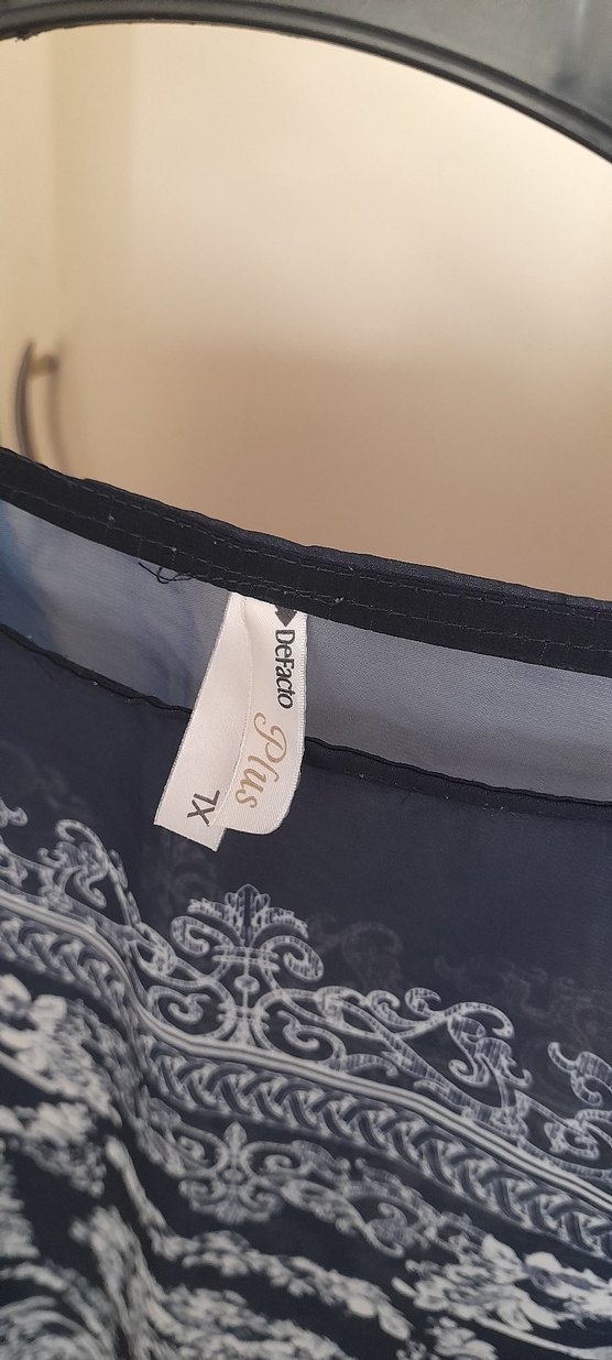 Bohem Desenli Mavi Kadın Bluz - Görsel 3