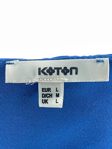 l Beden mavi Renk Koton Kısa Elbise %70 İndirimli.