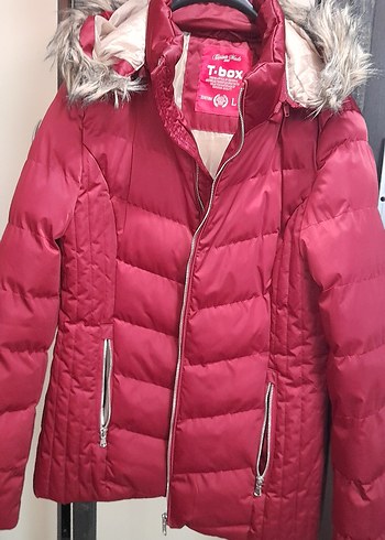 kapşonlu kadın mont. - Görsel 2