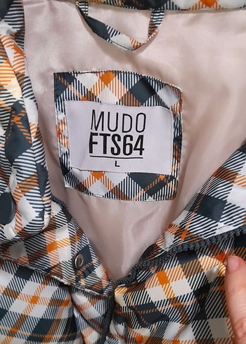 Ekose Desenli Kadın mudo mont - Görsel 3