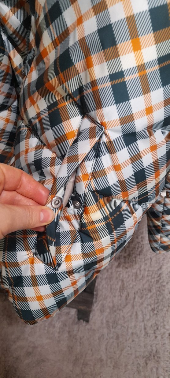 Ekose Desenli Kadın mudo mont - Görsel 2