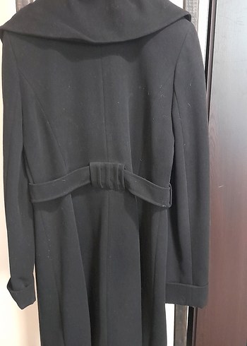 Siyah Çift Düğmeli Kaban - Görsel 5