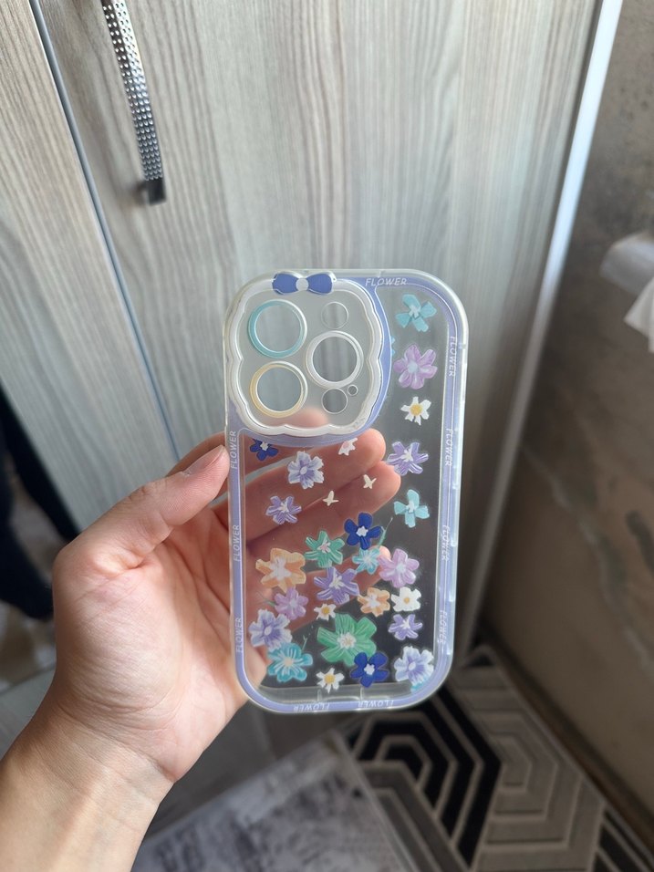 Şeffaf Pastel Renkli Telefon Kılıfı İPhone 14 pro uyumlu - Görsel 3