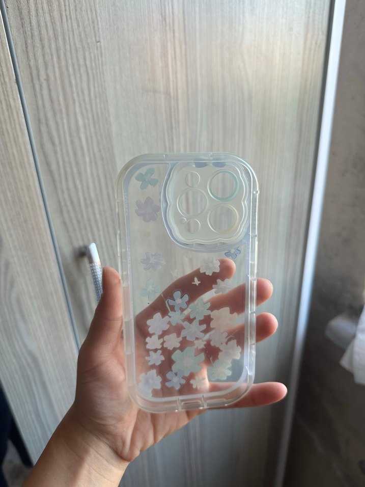 Şeffaf Pastel Renkli Telefon Kılıfı İPhone 14 pro uyumlu - Görsel 2