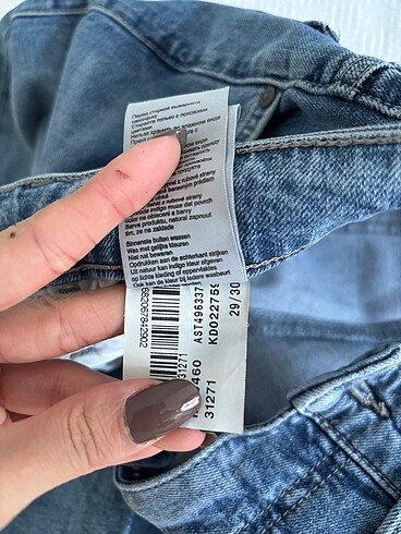29 Beden jean mavi