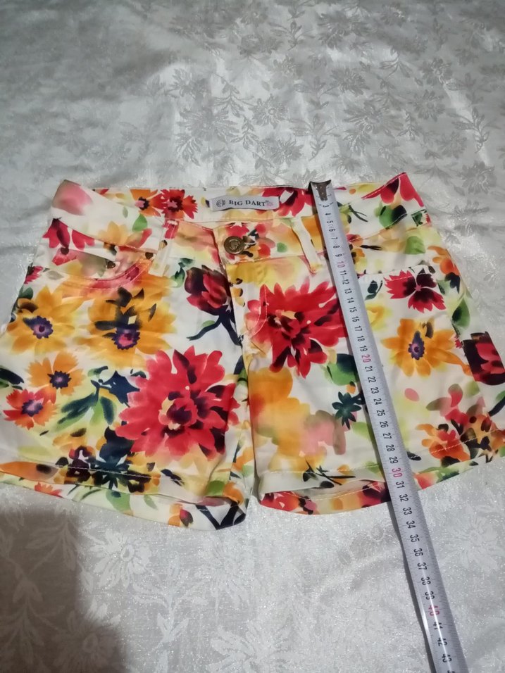 38 beden Renkli Kız Şortları - Görsel 2