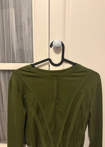 TWIST Kadın Haki Uzun Kollu Bluz - Görsel 2