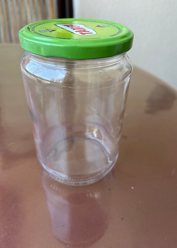 Yeşil Kapaklı Cam Kavanoz