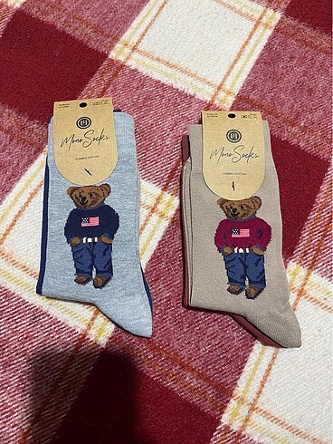 Mono Socks 4?lü Teddy Bear Çorap