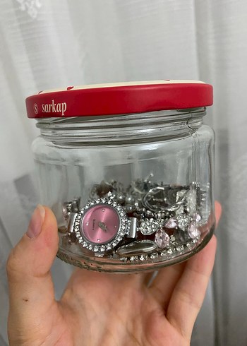 Silver takı kavanozu