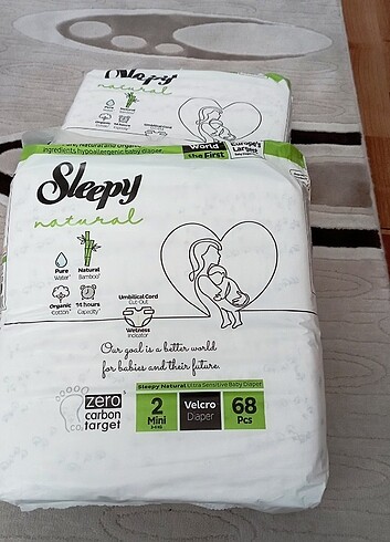 2 Beden: 3-6 kg Beden Sleppy bebek bezi