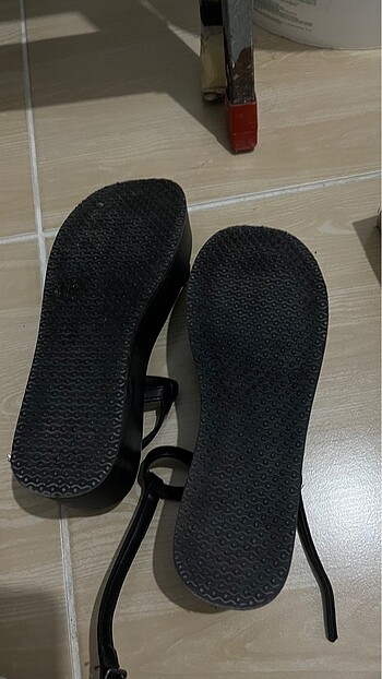 38 Beden siyah Renk siyah sandalet