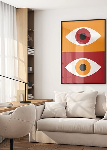 Beden Bauhaus Stili Göz Poster