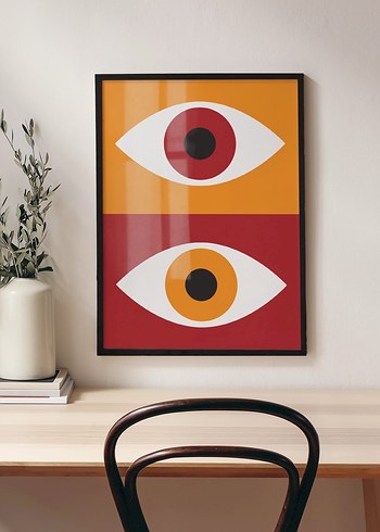 Bauhaus Stili Göz Poster