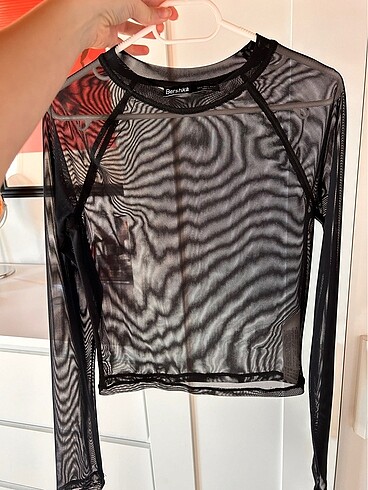 Bershka Transparan Bluz