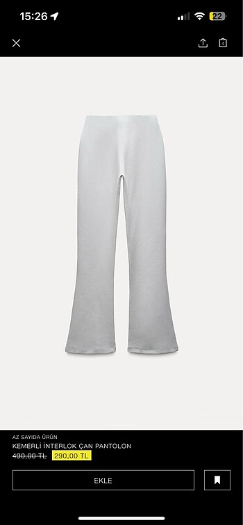 Zara Zara Çan Pantolon