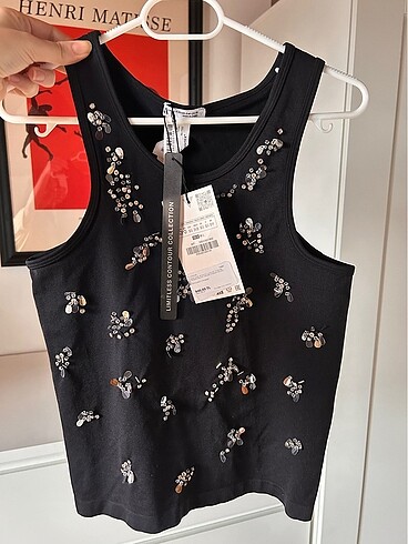 Zara Taşlı Dikişsiz Top