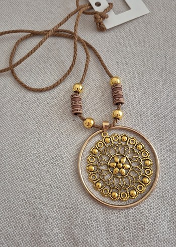 Uzun mandala Bohem Kolye