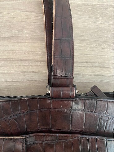Beden Vintage Kahverengi Deri Kol Çantası