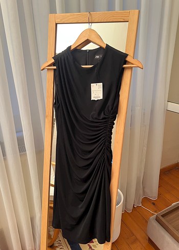 Zara Siyah Mini Şık Elbise
