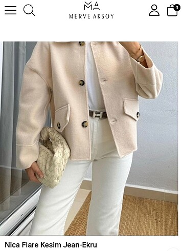 Zara Ekru flare jean