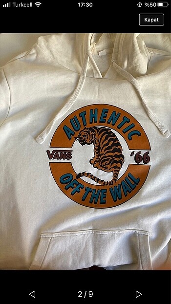 Beyaz Vans sweatshirt