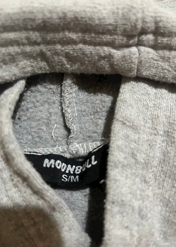 Moon Boot Gri Kapüşonlu Rahat Sweatshirt