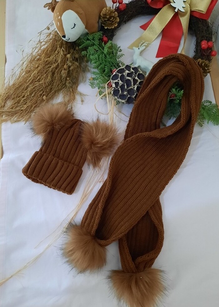 unisex atkı bere takım  - Görsel 2