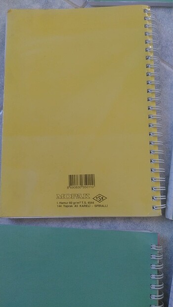 6 adet defter