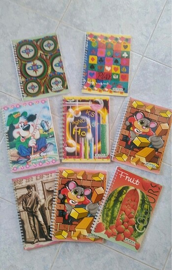6 adet defter