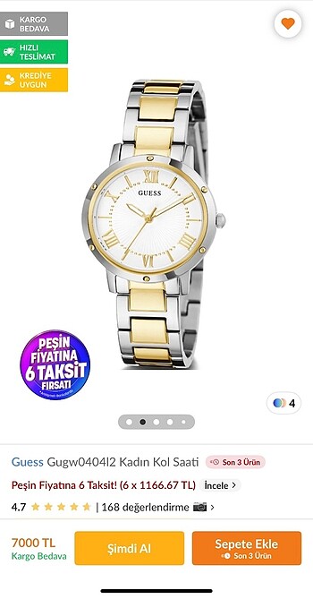 Guess Guess kadın kol saati