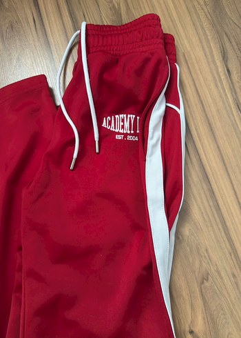 Kırmızı Fermuarlı Kadın Eşofman Altı - Görsel 2