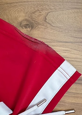 Kırmızı Fermuarlı Kadın Eşofman Altı - Görsel 5