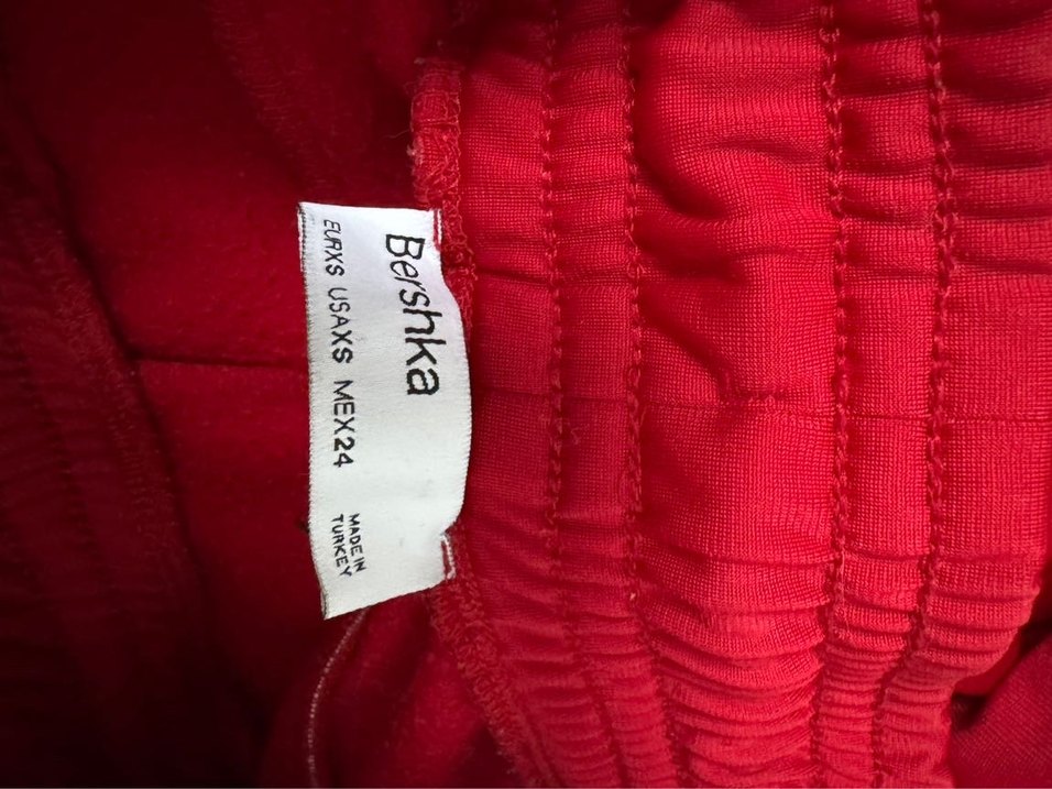 Kırmızı Fermuarlı Kadın Eşofman Altı - Görsel 4