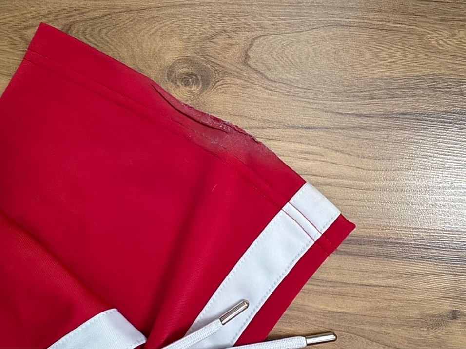 Kırmızı Fermuarlı Kadın Eşofman Altı - Görsel 5