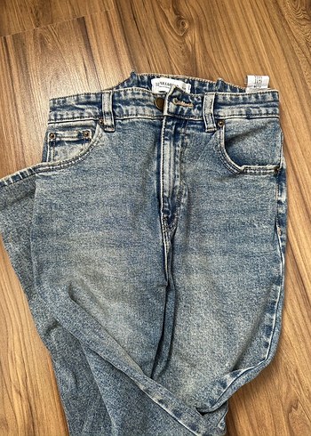 Gri Mavi Normcore Midi Kadın Denim Pantolon - Görsel 2