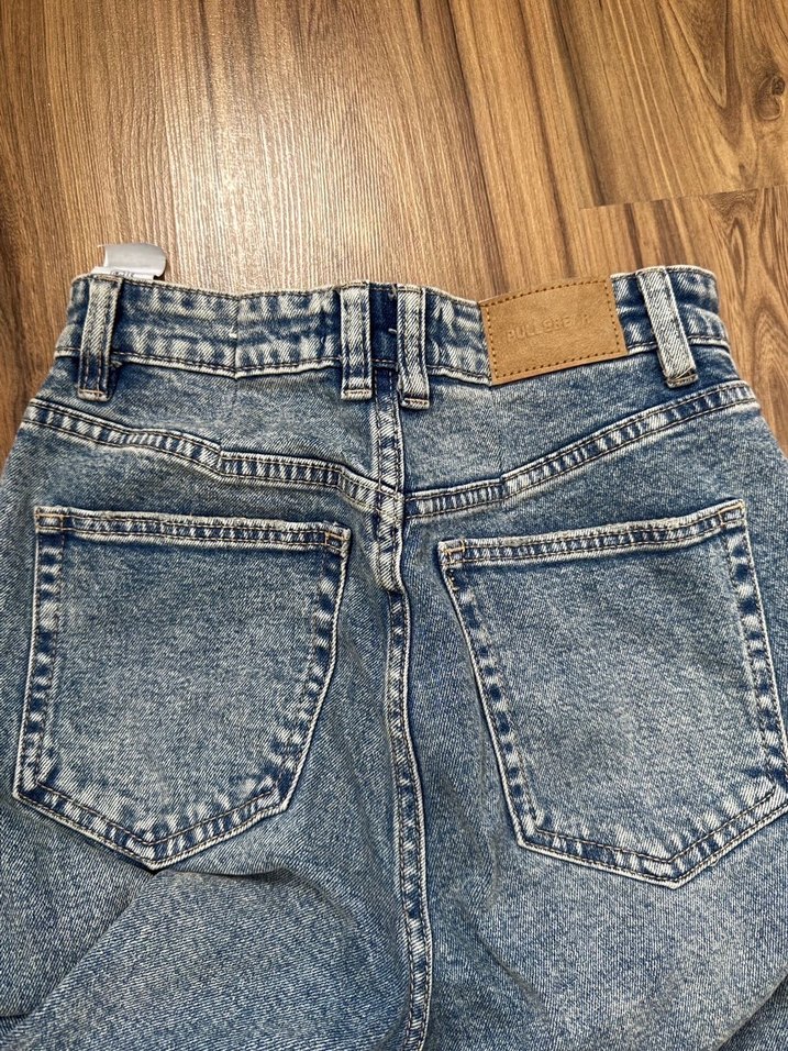 Gri Mavi Normcore Midi Kadın Denim Pantolon - Görsel 4