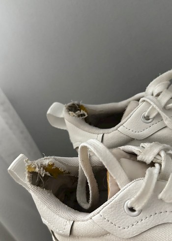 Beyaz Platform Topuklu Kadın Spor Ayakkabı - Görsel 3