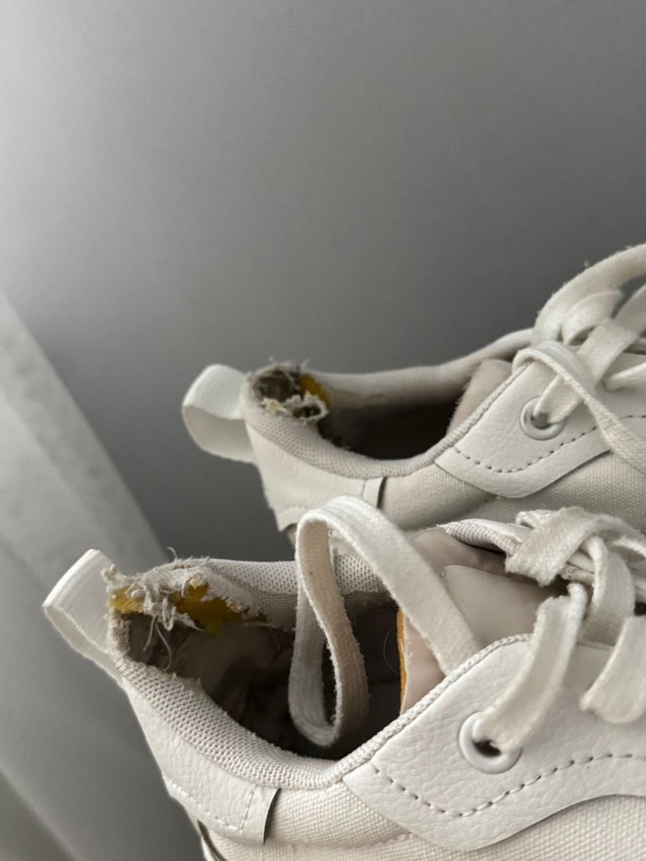 Beyaz Platform Topuklu Kadın Spor Ayakkabı - Görsel 3