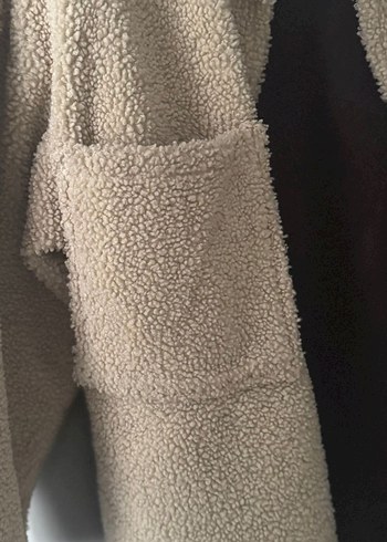 Beyaz Yumuşak Kürk Detaylı Kadın Ceket - Görsel 4