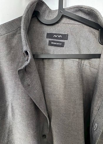 Gri Keten Erkek Gömlek - Görsel 2