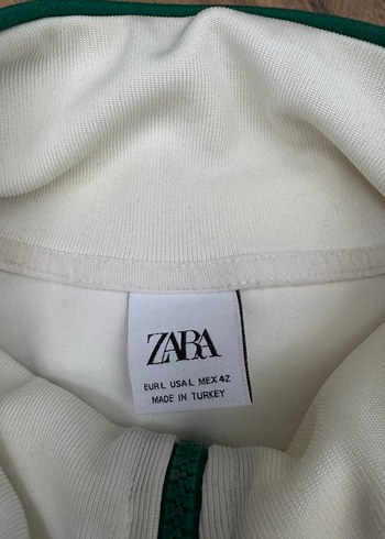 Beyaz Yeşil Şeritli Kadın Eşofman Takımı - Görsel 3