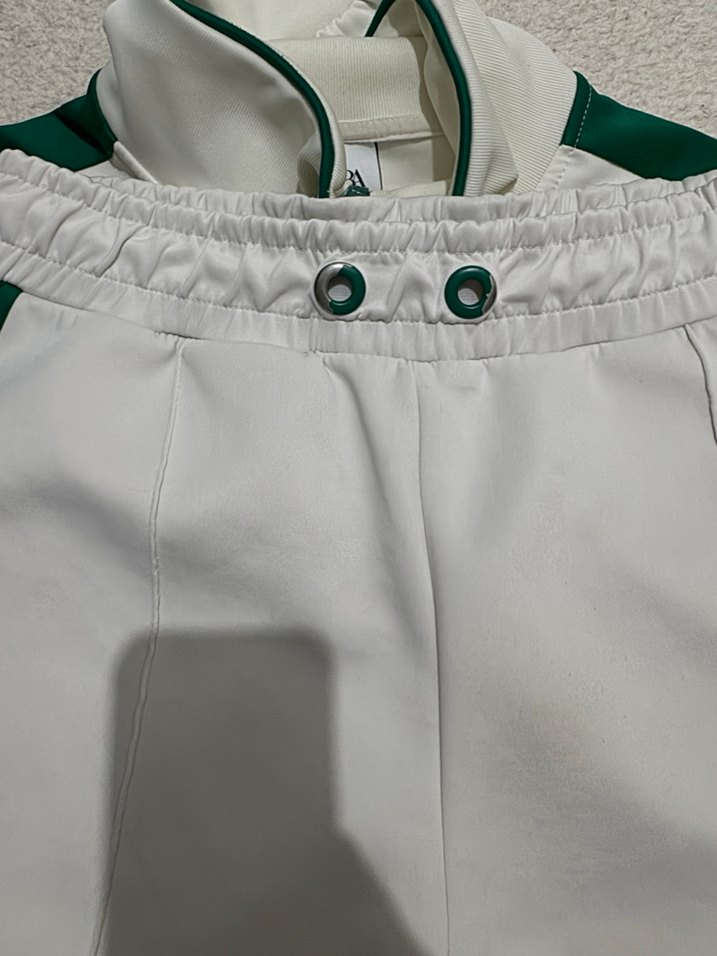 Beyaz Yeşil Şeritli Kadın Eşofman Takımı - Görsel 5