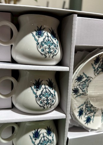 Karaca 6'lı Beyaz Kahve Fincan Takımı Özel Bursa Serisi - Görsel 4