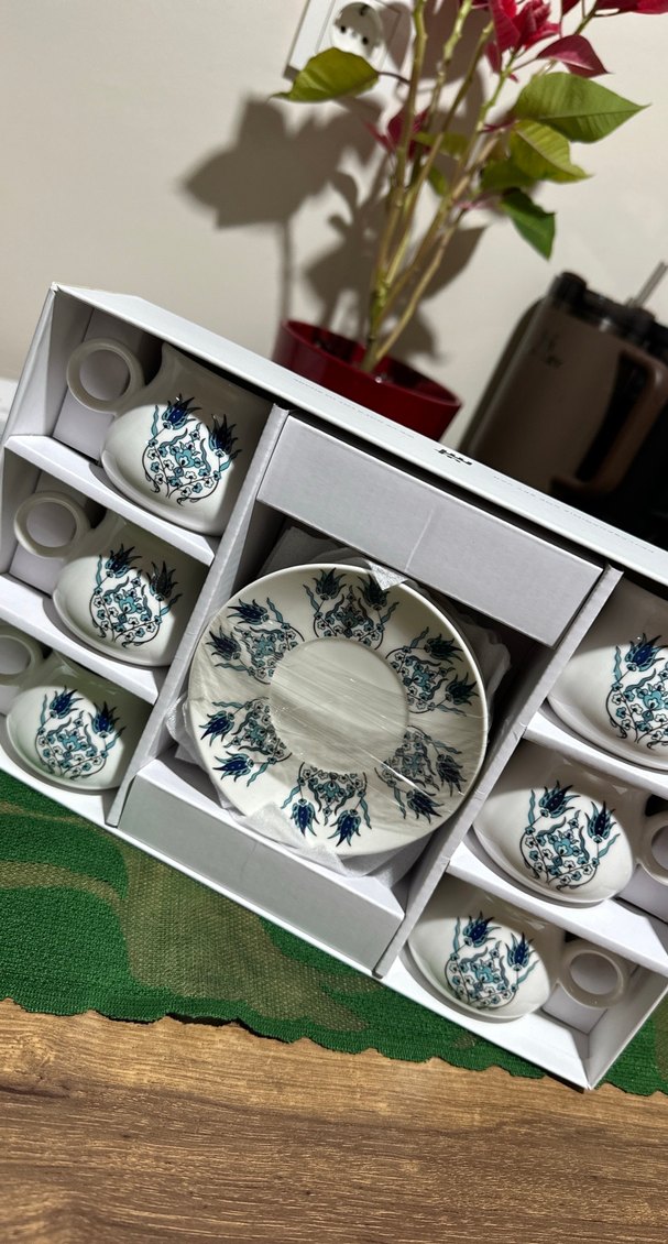 Karaca 6'lı Beyaz Kahve Fincan Takımı Özel Bursa Serisi - Görsel 2